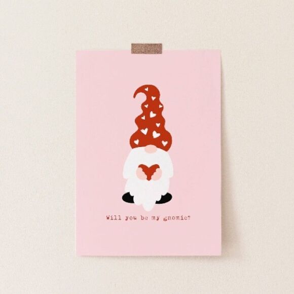 “Will You Be My Gnomie?” Print - Picture 2 of 4